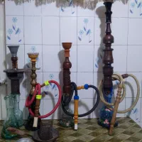 قلیان دوسیب چوب گردو