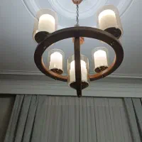 لوستر چوبی و والان پرده