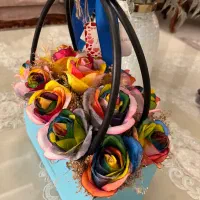 باکس گل رز هفت رنگ