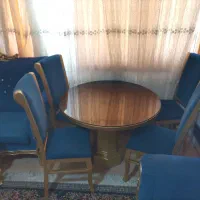مبل 8 نفره، ناهارخوری 4 نفره تمام چوب، 3عددگل میز|مبلمان خانگی و میز عسلی|نی‌ریز, |دیوار