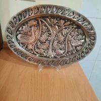 دیس مسی قدیمی قلم زنی معاصر