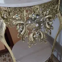 میز تلفن آلیاژ یا الومنیومی  تمیز در حد نو
