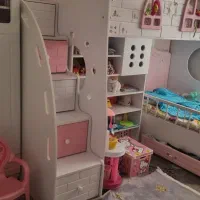 تخت دو طبقه دخترانه ام دی اف