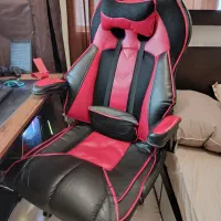 صندلی گیمینگ رنگ قرمز و مشکی|صندلی و نیمکت|اندیشه, شهرک المهدی|دیوار