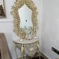 آینه و شمعدون در حد نو