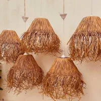 لوستر های رافیا و مکرومه|صنایع دستی و سایر لوازم تزئینی|تاکستان, |دیوار