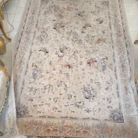 فرش ماشینی گل ابریشم