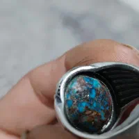 انگشتر نقره فیروزه|جواهرات|برخوار, |دیوار