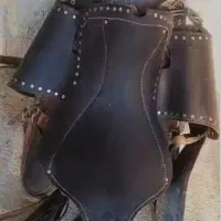 فروش زین چرم گاومیشی اصل دست دوم در حد نو