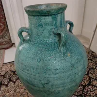 کوزه سفالی بزرگ سبز|صنایع دستی و سایر لوازم تزئینی|تهران, صد دستگاه|دیوار
