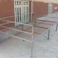 فروش نصف قیمت 5تخت آهنی 3*1.5(مخصوص باغ و گردشگری)