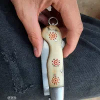 چاقوی بابا اصل استخوان قدیمی عتیقه