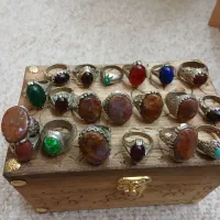 فروش ویژه انگشتر با نگین معدنی