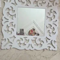 آیینه شلف سفید