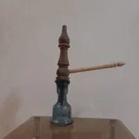 تنه قلیان چوبی و تنگ شیشه ای