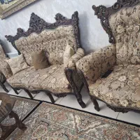 مبل استیل(سلطنتی) ۹ نفره|مبلمان خانگی و میز عسلی|قم, سراجه|دیوار