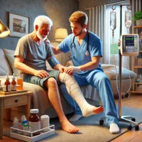 ویزیت تزریق سرم و دارو ، بخیه و پانسمان ارتوپدی