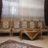 مبل استیل چوبی ۷ نفره