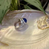 فروش انگشتر نقره با عقیق آبی|کلکسیون اشیاء عتیقه|تهران, دانشگاه شریف|دیوار