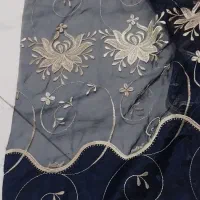 پارچه پرده گلدوزی