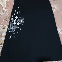 دامن کلوش مشکی سایز (۴۰تا۴۲)