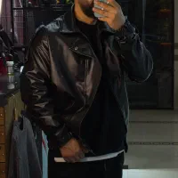 کاپشن چرم (ترند)