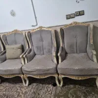 مبل7نفره کوئین فرانسوی درحدنو|مبلمان خانگی و میز عسلی|قم, شاد قلی|دیوار
