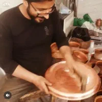 چکش زنی ظروف مسی دست ساز