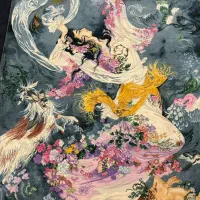 فرش دستبافت شکوفه صبحگاهی|فرش|تبریز, |دیوار