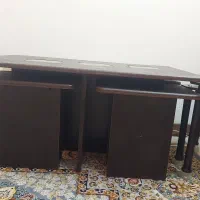 میز عسلی چوبی 4تایی|میز و صندلی غذاخوری|پردیس, فاز ۳|دیوار