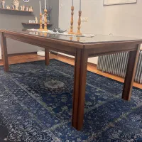 میز نهارخوری ده نفره چوب گردو همراه شیشه|میز و صندلی غذاخوری|ارومیه, |دیوار