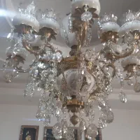 لوستر برنز سرامیکی ۸ شاخه اصل