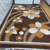 گلیم قهوه ای ۶ متری