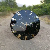 ساعت رزینی و میز عسلی|صنایع دستی و سایر لوازم تزئینی|یزد, |دیوار