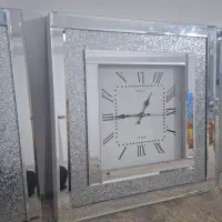 ساعت دیواری آینه ای سه تیکه