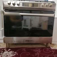 اجاق‌گاز فر دار تمام استیل
