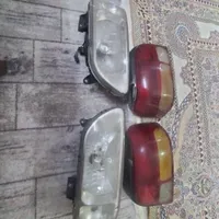 باسلام یک جفت چراغ جلووعقب کار کرده پراید|قطعات یدکی و لوازم جانبی|بروجرد, |دیوار