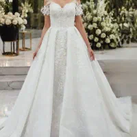 لباس عروس دانتل فرانسه