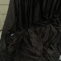 پرده عرض چهارونیم طول خیلی بلند با کناری قهوه ای|پرده، رانر، رومیزی|رشت, معلم|دیوار