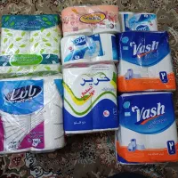 دستمال کاغذی رولی بزرگ و کوچک