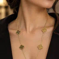 گردنبند ونکلیف طلایی