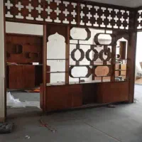 ویترین کمد و درب قدیمی آنتیک