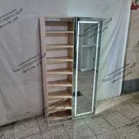 جاکفشی آینه قدی ریلی آینه چراغ دار