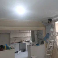 نقاشی ساختمان بتونه کار کناف وبتونه ماستیک|خدمات پیشه و مهارت|کرج, ساسانی (قلمستان)|دیوار
