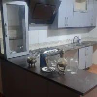 اجاق گاز استیل، هود ،سینک ،۶متر کابینت ام دی اف