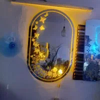 انواع آینه دفرمه دکوراتیو نور مخفی و سنسور حرکتی