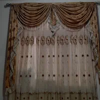 ۳عدد پرده پارچه ای سلطتنی|پرده، رانر، رومیزی|ماکلوان, |دیوار