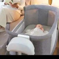 گهواره موزیکال تمیز وسالم|تخت و صندلی بچه|مشهد, موسوی قوچانی|دیوار