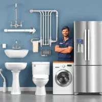 نصب شیرآلات سینک توالت فرنگی روشویی لباسشویی و..