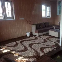 فرش ۴ متری پرز بلند کرم قهوه ای